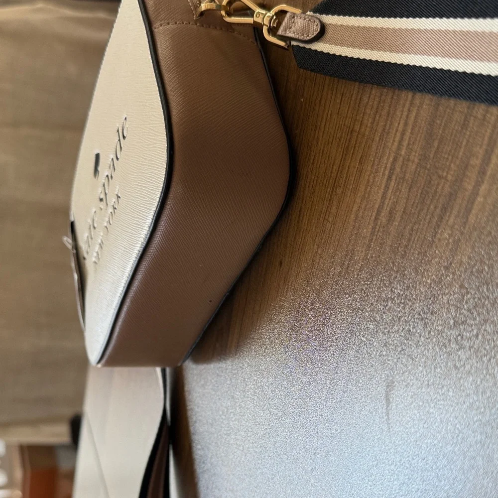 Kate Spade Cream and Black Crossbody Bag